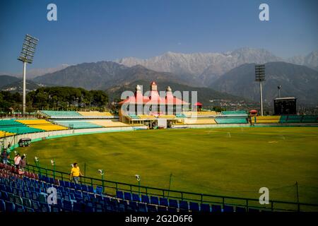 HPCA Cricket Stadium, Dharamshala Indien Stockfoto