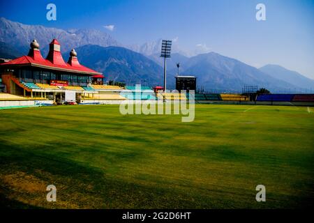 HPCA Cricket Stadium, Dharamshala Indien Stockfoto