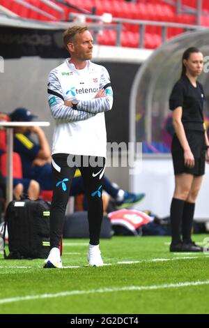 Kalmar, Schweden. Juni 2021. Martin Sjogren (Norwegen) beim Freundschaftsspiel am 10. Juni 2021 zwischen Schweden und Norwegen in der Guldfageln Arena in Kalmar, Schweden Quelle: SPP Sport Pressefoto. /Alamy Live News Stockfoto