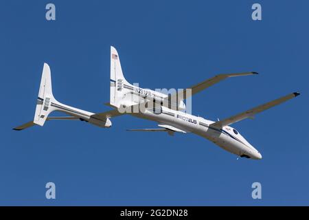 Scaled Composites Proteus-Experimentalflugzeug Stockfoto