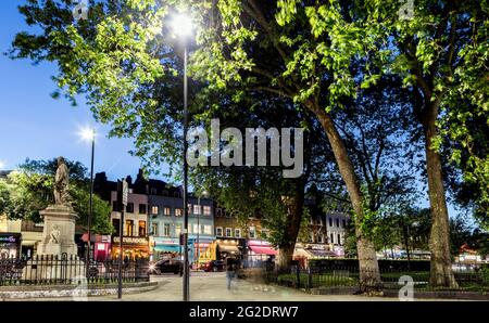Islington bei Nacht London Großbritannien Stockfoto