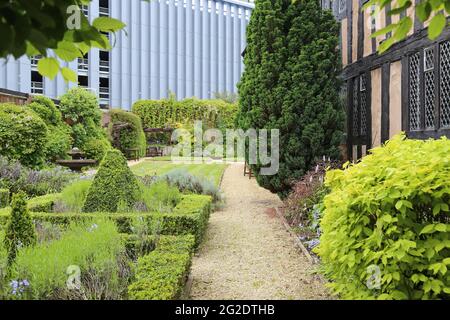 Ford's Hospital Almshouses (auch bekannt als Grey Friars Hospital), Greyfriars Lane, Coventry, West Midlands, England, Großbritannien, Großbritannien, Europa Stockfoto