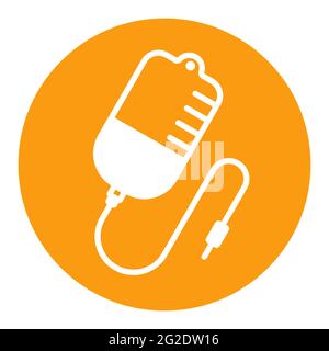 Medizinische Dropper Medizin Gesundheit Vektor weiße Glyphe Symbol. Zeichen für Medizin und medizinische Unterstützung. Graph Symbol für medizinische Website und Apps Design, Logo, a Stock Vektor