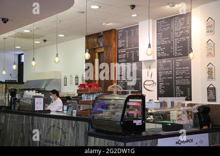 Kahawa Cafe, New Union Street, Coventry, West Midlands, England, Großbritannien, Großbritannien, Europa Stockfoto