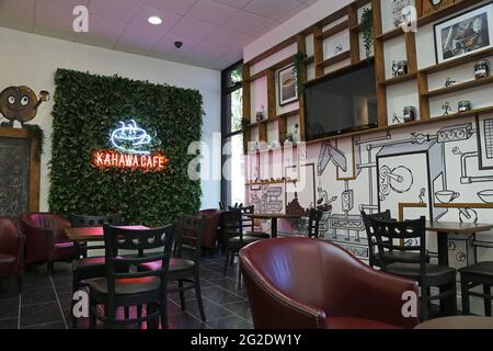 Kahawa Cafe, New Union Street, Coventry, West Midlands, England, Großbritannien, Großbritannien, Europa Stockfoto