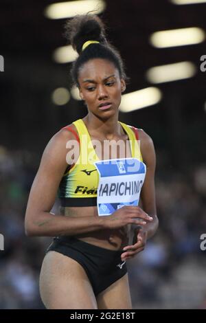 Asics Firenzone Marathon Stadium, Florenz, Italien. Juni 2021. Larissa Iapichino (Italien) Weitsprung während der Wanda Diamond League 2021 - Goldene Gala Pietro Mennea, Athletics Internationals - Foto Filippo Tomasi/LM Credit: Live Media Publishing Group/Alamy Live News Stockfoto