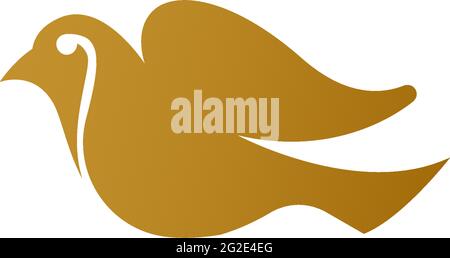 Bird Dove Symbol Logo Design Vorlage Illustration Vektor Stock Vektor