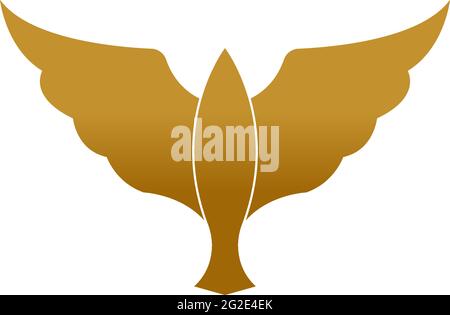 Bird Dove Symbol Logo Design Vorlage Illustration Vektor Stock Vektor
