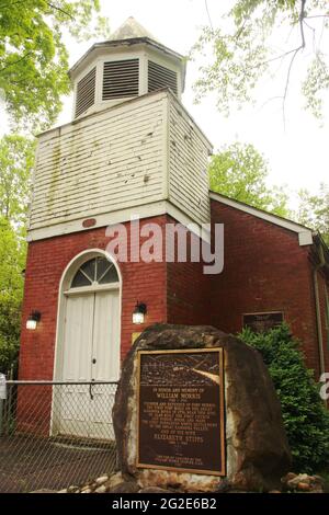 Vorderansicht der Virginia's Chapel aus dem 19. Jahrhundert, WV, USA Stockfoto