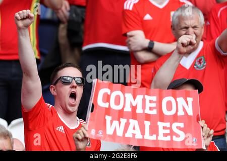 Wales Fans Wales gegen Nordirland, UEFA Euro 2016 letzte 16 Spiele im Parc des Princes in Paris, Frankreich . Juni 2016 nur redaktionelle Verwendung. Bild von und Stockfoto