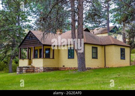 Das Civilian Conservation Corps baute Strukturen und andere Infrastruktur des Wind Cave National Park, South Dakota, USA Stockfoto