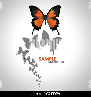 Schmetterling-Hintergrund Stockfoto
