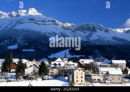 FRANKREICH. ISERE (38) SKIGEBIET VILLARD DE LANS Stockfoto
