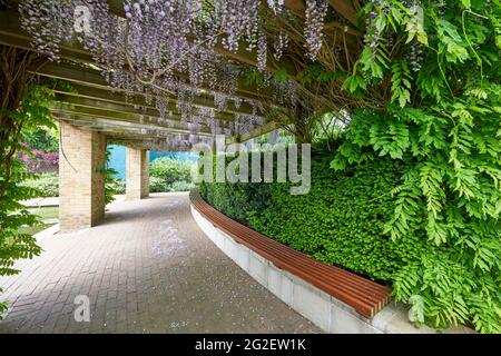 Willkommen in der offiziellen Zentrale von Wimbledon in London Stockfoto