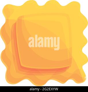 Italienische Ravioli-Ikone. Cartoon von italienischen Ravioli Vektor-Symbol für Web-Design isoliert auf weißem Hintergrund Stock Vektor