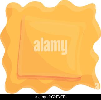 Symbol für Diät-Ravioli. Cartoon von Diät Ravioli Vektor-Symbol für Web-Design isoliert auf weißem Hintergrund Stock Vektor