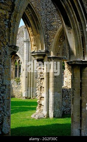 Creake Abbey Ruins, Nord-norfolk, england Stockfoto