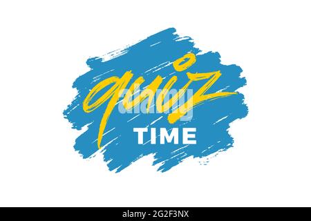 Vektorbeschriftung der Testzeit Stock Vektor