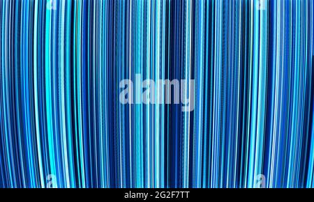 Abstrakter 3D-Hintergrund mit geometrischer Textur. Gestreifte Struktur. Futuristisch-elegante Dekoration. Diagonale Schichten. Blaue 3D-Oberfläche aus Streifenlinien. Banne Stockfoto