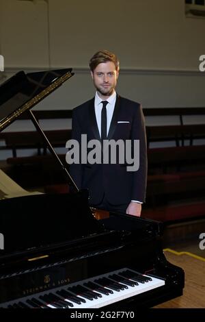 England / Oxford / Holywell Room / Benjamin Appl Deutscher Bariton Stockfoto