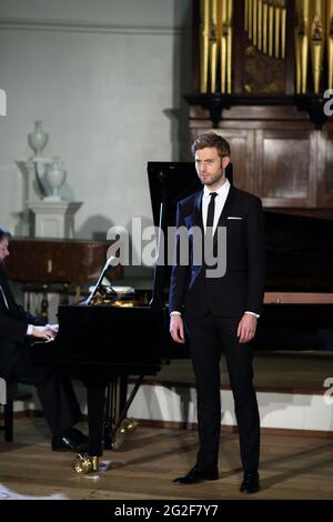 England / Oxford / Holywell Room / Benjamin Appl Deutscher Bariton Stockfoto