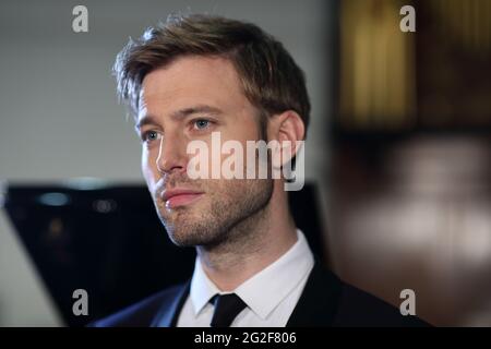 England / Oxford / Holywell Room / Benjamin Appl Deutscher Bariton Stockfoto