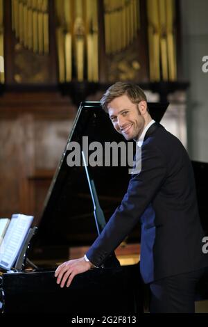 England / Oxford / Holywell Room / Benjamin Appl Deutscher Bariton Stockfoto