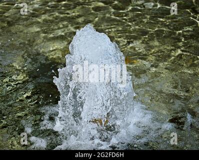 Nahaufnahme des Wasserbrunnens 5 Stockfoto