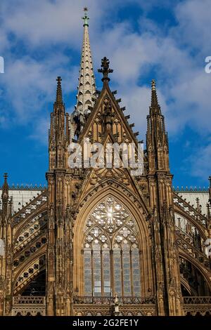 Gerhard Richter 72 Farben Glasfenster im Kölner Dom Stockfoto