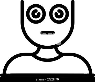 Symbol für „kein Sleep Jet lag“. Umriss Vektorsymbol „kein Sleep Jet lag“ für Webdesign auf weißem Hintergrund isoliert Stock Vektor