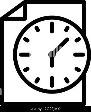 Papierstrahl-lag-Symbol. Outline Papers Jetlag-Vektor-Symbol für Webdesign isoliert auf weißem Hintergrund Stock Vektor