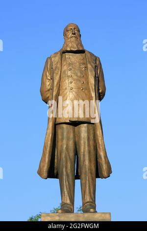 Statue von König Leopold II von Belgien (1835-1909) in Namur, Belgien Stockfoto