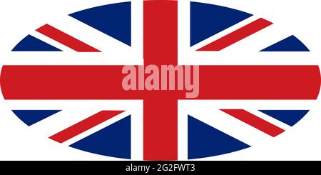 Vereinigtes Königreich England Flagge Logo Design Vektor Vorlage Stock Vektor