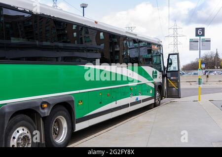 Go Bus oder Omnibus, Toronto, Kanada Stockfoto