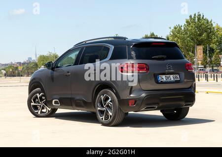 Der C5 Aircross ist ein kompakter Crossover-SUV des französischen Herstellers. Stockfoto