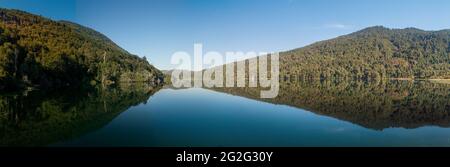 Lago Tilquilco See im Nationalpark Huerquehue, Chile Stockfoto