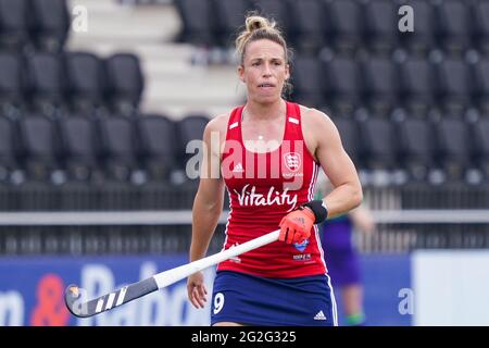 Amstelveen, Niederlande. Juni 2021. AMSTELVEEN, NIEDERLANDE - 11. JUNI: Susannah Townsend von England während des Euro Hockey Championships-Spiels zwischen Irland und England im Wagener Stadion am 11. Juni 2021 in Amstelveen, Niederlande (Foto von Jeroen Meuwsen/Orange Picics) Credit: Orange Pics BV/Alamy Live News Stockfoto