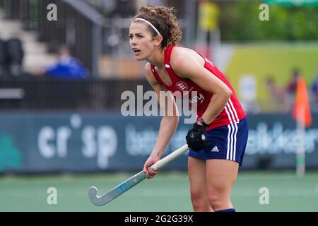 Amstelveen, Niederlande. Juni 2021. AMSTELVEEN, NIEDERLANDE - 11. JUNI: Anna Toman von England während des Euro Hockey Championships-Spiels zwischen Irland und England im Wagener Stadion am 11. Juni 2021 in Amstelveen, Niederlande (Foto von Jeroen Meuwsen/Orange Picics) Kredit: Orange Pics BV/Alamy Live News Stockfoto