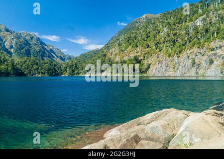 Laguna Toro See im Nationalpark Huerquehue, Chile Stockfoto