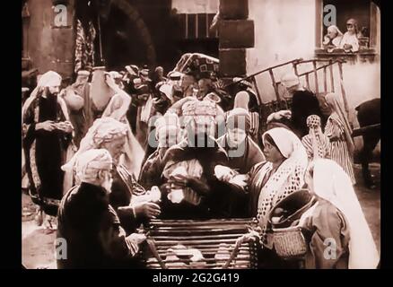 Vintage still des antiken Babylonlebens aus dem frühen 1900er Film Intoleranz Stockfoto