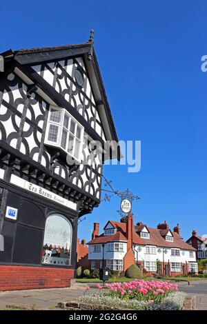 The Tea Rooms in Port Sunlight Model Village, Wirral, Großbritannien Stockfoto