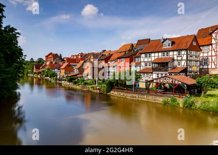 Die Stadt Bad Sooden Allendorf im Werra-Tal Stockfoto
