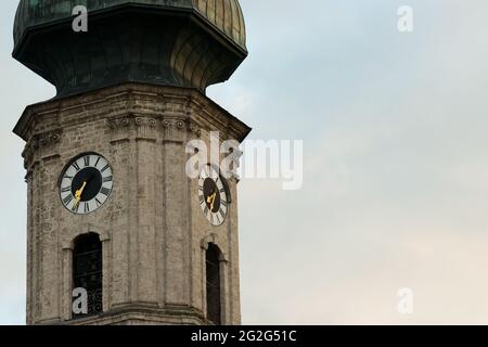 Impressionen in Burghausen, Bayern, Deutschland, Regenwetter Stockfoto