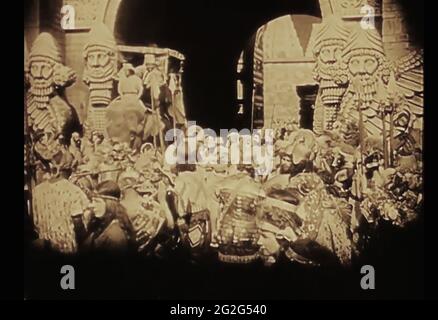 Vintage still des antiken Babylonlebens aus dem frühen 1900er Film Intoleranz Stockfoto