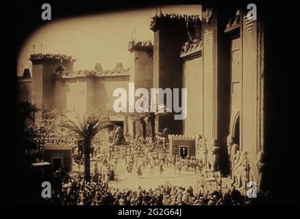 Vintage still des antiken Babylonlebens aus dem frühen 1900er Film Intoleranz Stockfoto