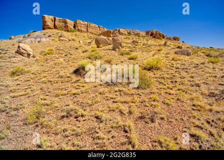 Achat Mesa im Petrified Forest National Park AZ Stockfoto