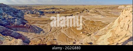 Blue Valley östlich von Blue Mesa in Petrified Forest AZ Stockfoto