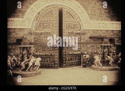 Vintage still des antiken Babylonlebens aus dem frühen 1900er Film Intoleranz Stockfoto