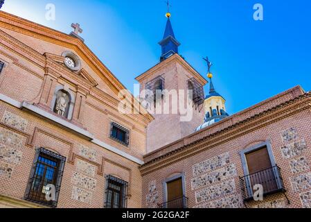 Die Kirche von San Ginés befindet sich in der Calle Arenal. Es handelt sich um eine der ältesten Kirchen Madrids, die 1645 an der Stelle eines Mozarabs erbaut wurde Stockfoto