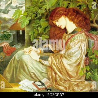 Dante Gabriel Rossetti - La Pia Tolomei 1868 Stockfoto